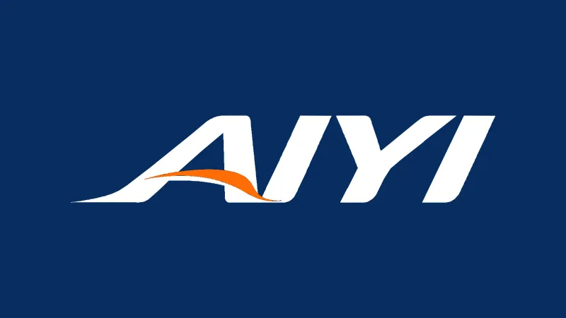 AIYI 艾一国际品牌标志（第 4 套，深色背景）